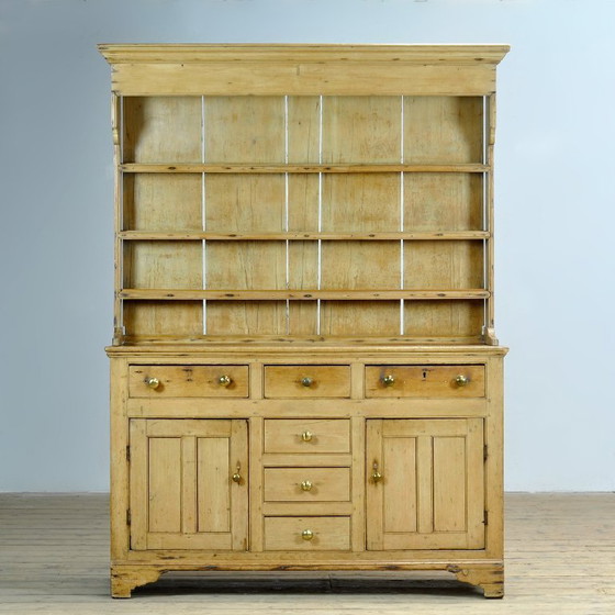 Grenenhouten buffetkast, circa 1850 – Kasten, Wood, Brass, Vintage (photo 2 of 14)