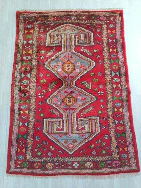 Image 1 of Alfombra persa Khamseh hecha a mano