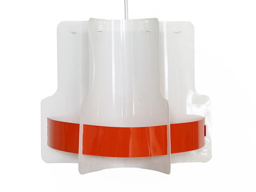 Lampe suspendue en feuille de plastique par Quality System, Danemark années 1970