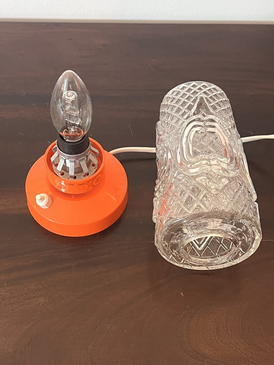 Image 1 of Lampada da tavolo arancione vintage anni '70