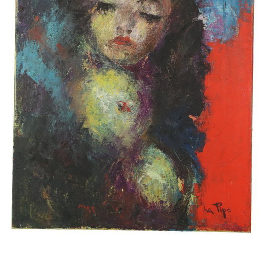 Image 1 of Pintura abstracta de mujer desnuda