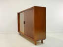 Vintage highboard / sideboard with large display cabinet from the 60s