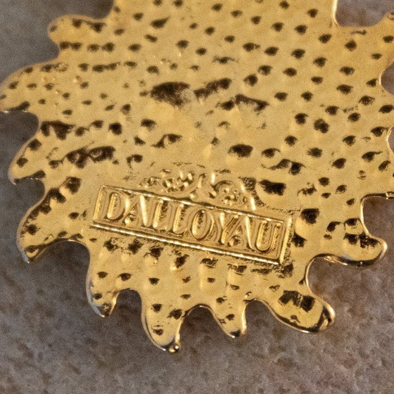 Image 1 of Ciondolo con collana Sun Dalloyau Paris vintage del 1993