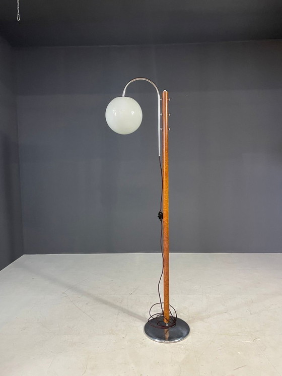 Image 1 of Halabala vloerlamp, Tsjecho-Slowakije, jaren 1930 - Volledig functioneel