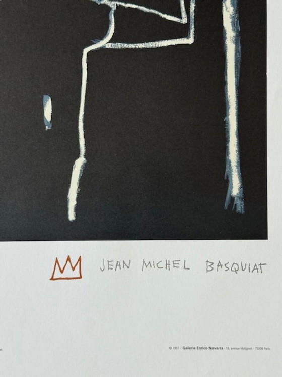 Image 1 of Jean-Michel Basquiat – Untitled "Le Roi" – Lithographie Enrico Navarra 1997 – Exposition Mitsukoshi Museum Japon