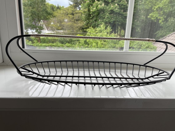 Image 1 of Vintage wire fruit bowl from the 1960s