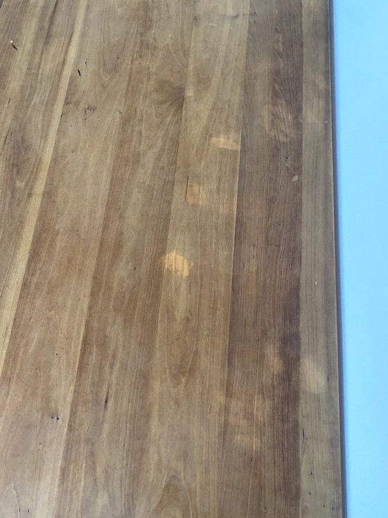 Image 1 of table de salle à manger en bois de cerisier massif