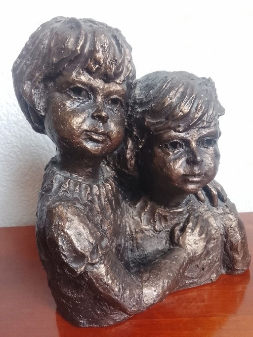 Geert Kunen sculptuur – Handgemaakt & Gesigneerd – Vintage Art