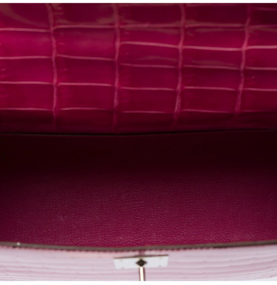 Image 1 of Sac HERMES Kelly 28 en Cuirs exotiques Rose - 103511