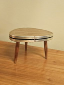 Vintage Vensterbank Tafeltje Bijzettafeltje Formica 