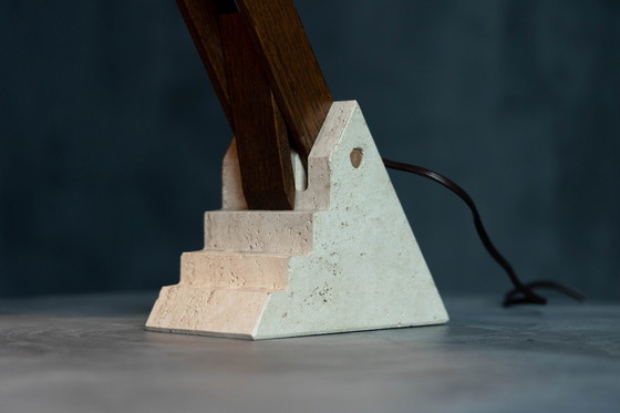 Image 1 of Mid Century Brutalistische tafellampen, Frankrijk, 1960