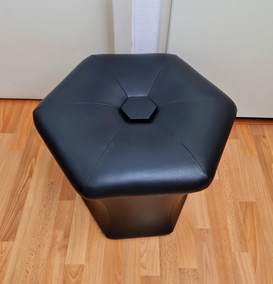 Vintage Space Age 'Mushroom' Poef Kruk Clemens Claessen Jaren 70 – Terwolde, Krukjes, Skai (photo 3 of 8)