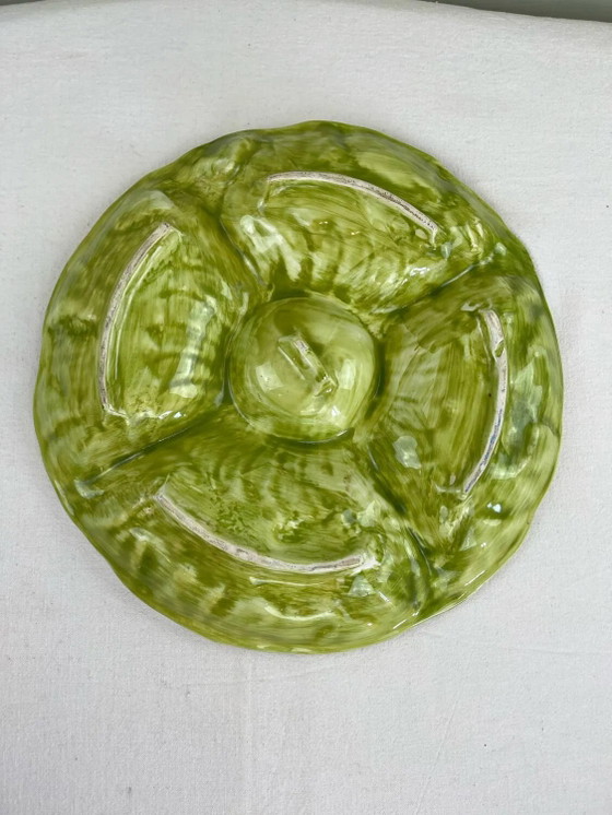 Teller Barbotine Sonnenblumen – Geschirr, Porcelain, Vintage (photo 5 of 6)