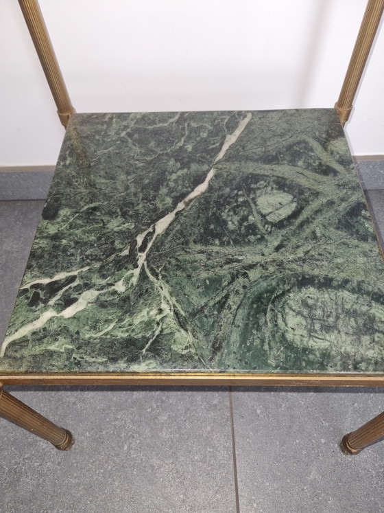 Hollywood Regency – Bijzettafels, Marble, Brass (photo 4 of 8)