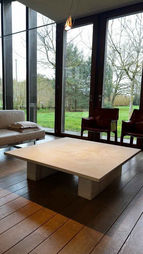 Image 1 of Couchtisch aus Travertin, Sonderanfertigung