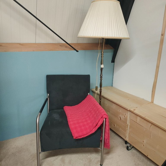 Image 1 of Original Chenille-Teppich/Spreter rosa 50s-70er Jahre