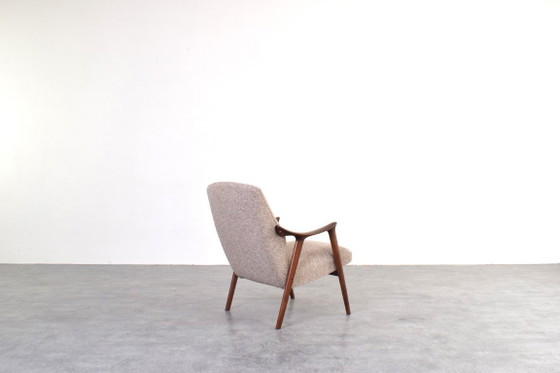 Image 1 of Mid-Century "Tenor" Teak & Boucle Fauteuil van Møre Lenestolfabrikk, jaren 60