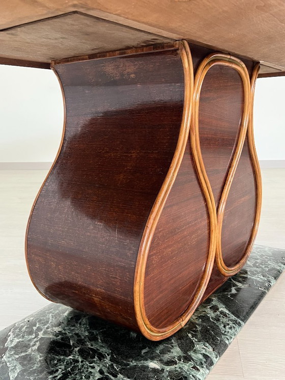 Image 1 of Tavolo - Legno, Marmo, Vetro - Art Deco