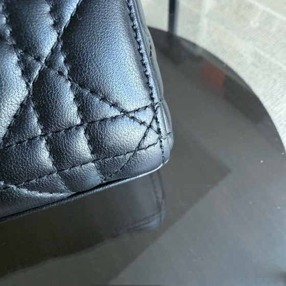 Image 1 of DIOR D-JOY MEDIUM - PELLE DI AGNELLO CANNAGE, NERA, FERRAMENTA DORATA