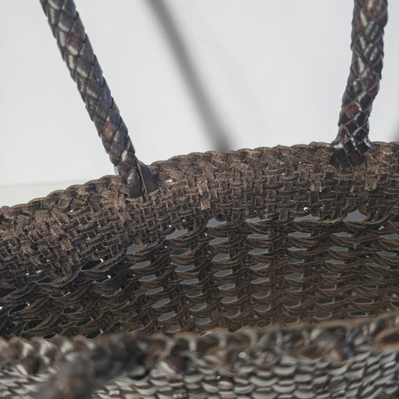 Image 1 of Handcrafted woven chocolate color