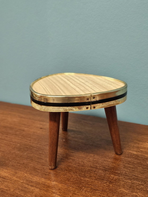 Image 1 of Mini Vintage Plant Table Small Table Side Table Cactus Windowsill