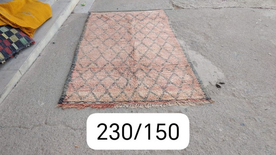 Image 1 of Handgeknoopt Berber kleed wol 230x150cm