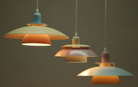 Image 1 of Vintage Danish pendant lamps - set of 3 pieces.