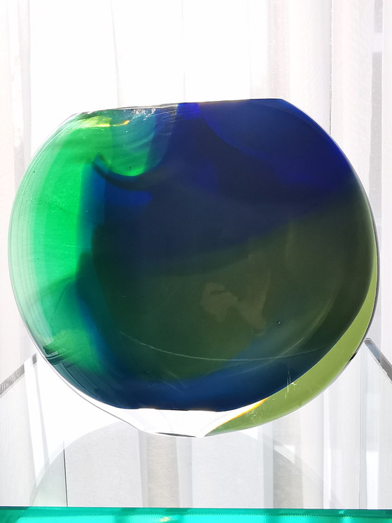 Image 1 of Vase, Ellipse, Hoglund art glass 1980s