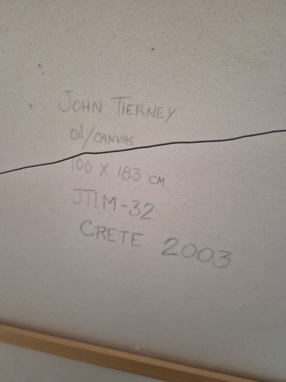 Dipinto John Tierney 2003 100 x183 cm – Dipinti e disegni, Tela (photo 3 of 5)