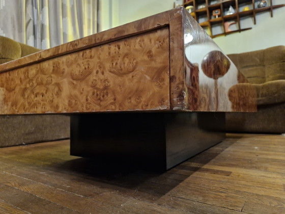 Image 1 of 🟡🟤 Vintage salontafel uit de jaren 70 - wortelhout, Italiaans design, Roche Bobois