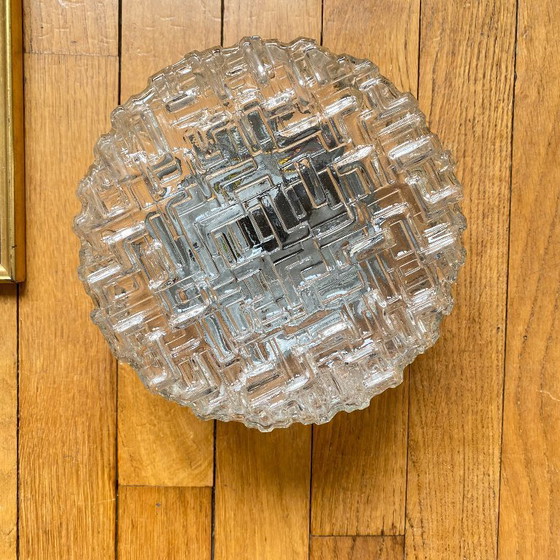 Image 1 of Lampada da parete o da soffitto in vetro a oblò minimalista