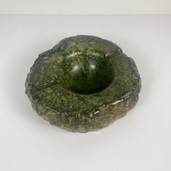 Image 1 of Impressive green alabaster ashtray, Italy, 1970