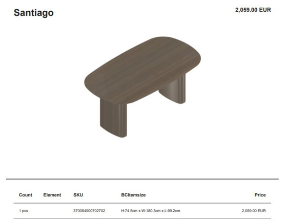 Image 1 of BoConcept Santiago Esstisch