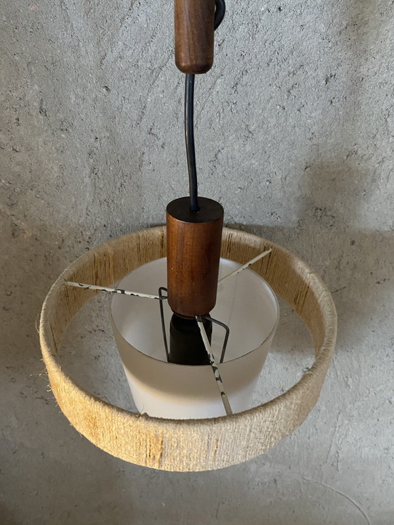 Lampada danese vintage – Lampade a sospensione, Cristallo, Legno (photo 3 of 12)