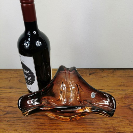 Vintage glass bowl, ashtray. Murano glass 007