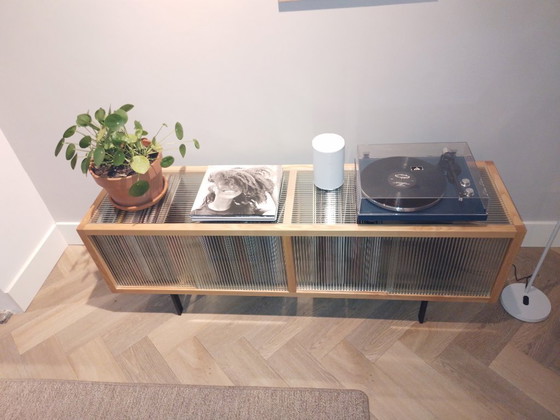 Hkliving Lowboard, Sideboard Ribbed Glass Zgan – HK Living, Wood (photo 6 of 6)