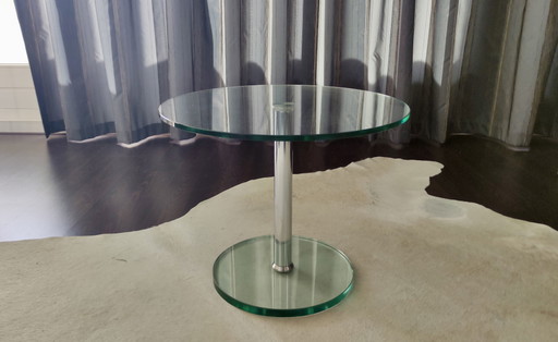 Metaform Beistelltisch Glas und Chrom