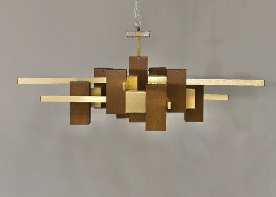 Lámpara colgante ‘Cubic’ de Gaetano Sciolari (modelo antiguo), Italia – 1968-1972 – Sciolari Lightning (photo 14 of 18)