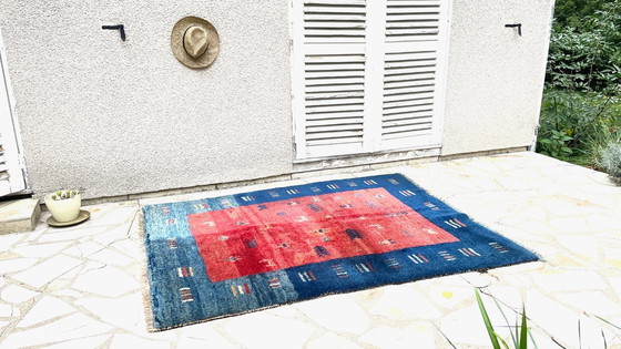 Image 1 of Alfombra Gabbeh 100% Lana Años 80-90 - 144×195 cm