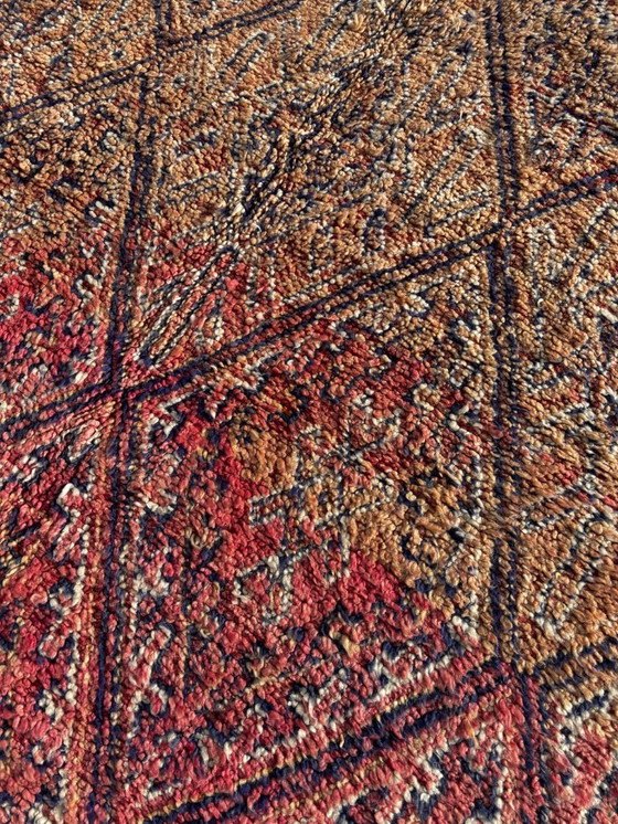 Image 1 of Vintage Moroccan Boujad Rug 200 x 350 cm – Rare Collector’s Piece – Handwoven Wool Carpet – Perfect Condition