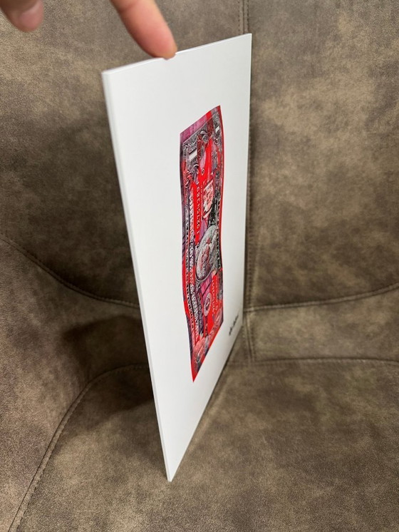 Image 1 of Karl LAGASSE - One Dollar in my red canvas - Impression plexiglas