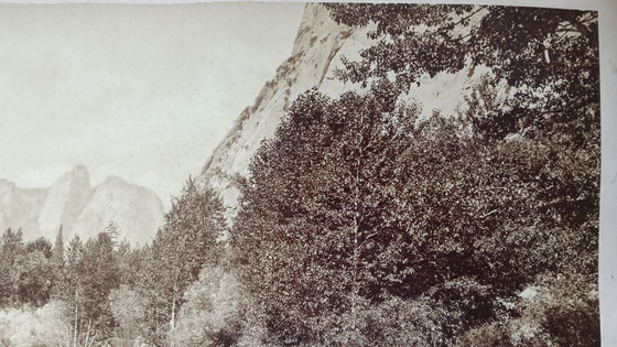 Image 1 of Carleton E. Watkins (1829–1916) Self portait on stone, Yosemite park.
