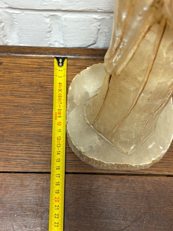 Groot Antiek/Vintage Chinees Albasten Beeld – Decoratieve objecten, Stone (photo 5 of 5)