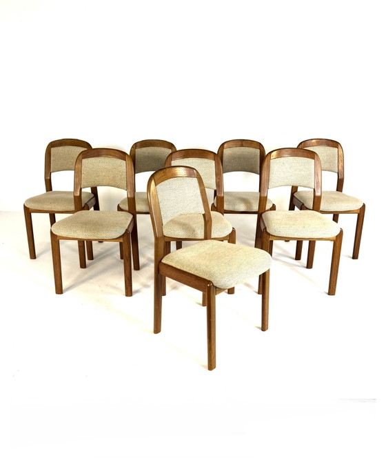 Image 1 of 8x vintage dining room chair, Dyrlund '70
