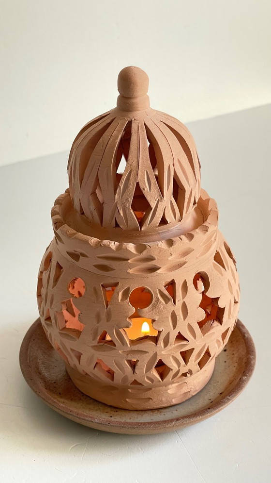 Image 1 of Handmade Terracotta Tealight Candle Holder