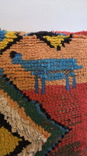 Vintage abstract pouf