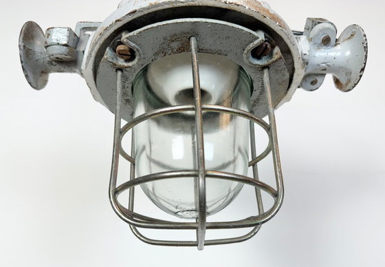 Image 1 of Graue, explosionsgeschützte Industrielampe, 1980er Jahre