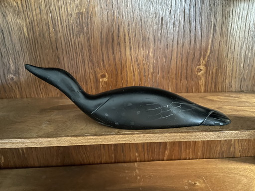 Oiseau tacheté art esquimau du Canada