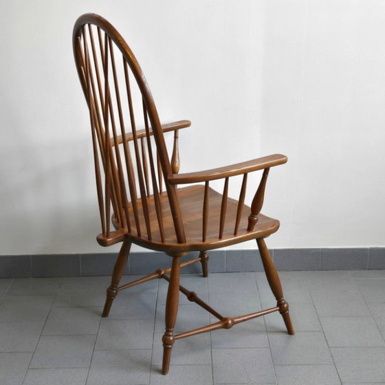 Image 1 of POLTRONA VINTAGE 1950 STILE WINDSOR IN FAGGIO VERNICIATO ANNI '50 DLG TAPIOVAARA ERCOL