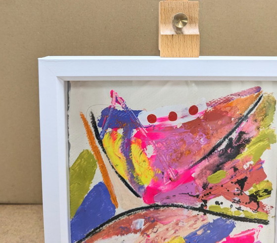 Image 1 of Abstract Zeeschilderij Nigel Waters Origineel Getekend Ingelijst Kunstwerk Nieuw Huis